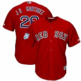 Red Sox 28 J.D. Martinez Red 2019 Spring Training Cool Base Jersey Dzhi,baseball caps,new era cap wholesale,wholesale hats